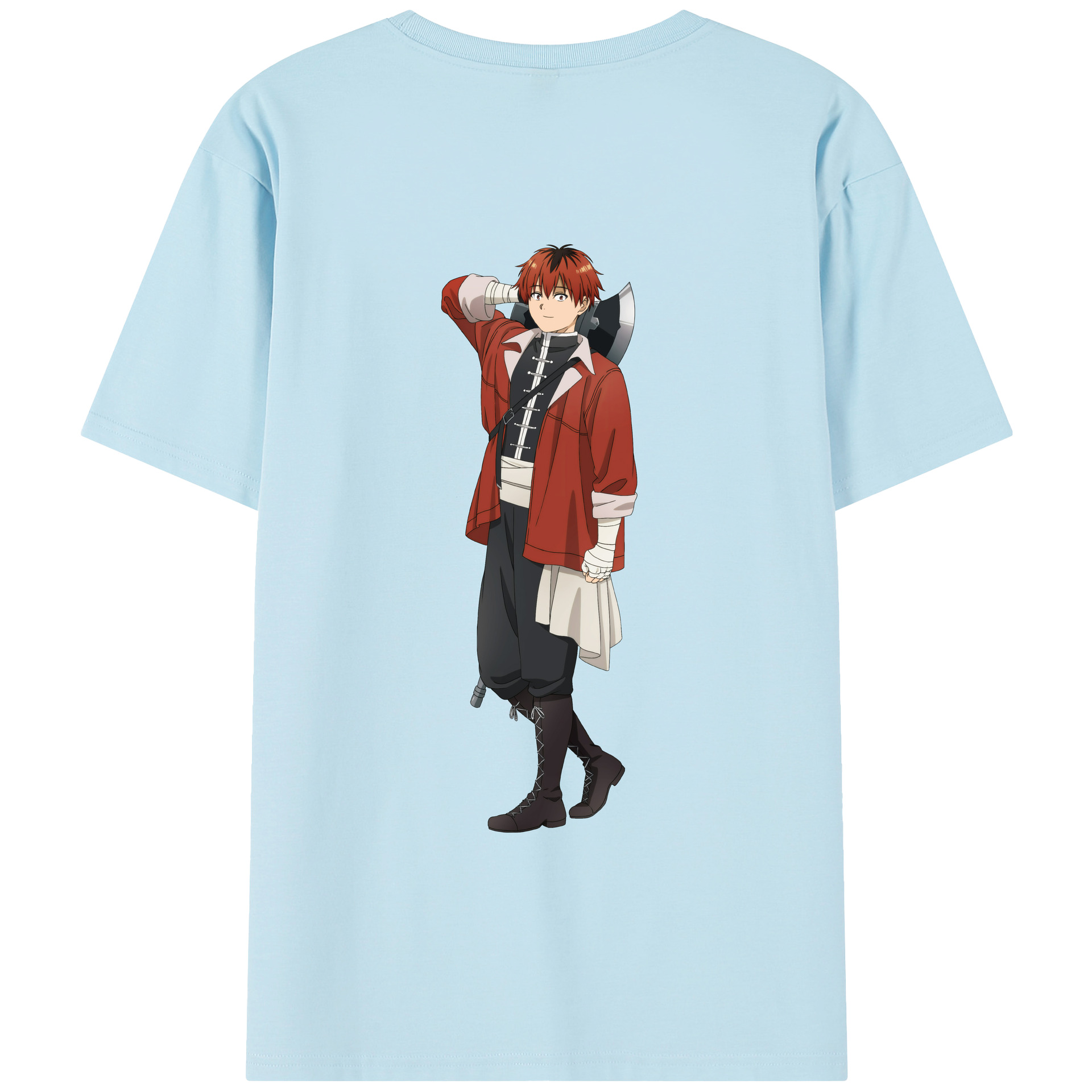 （画像用） 葬送のフリーレン Frieren 綿100％半袖Tシャツ（背面プリント）